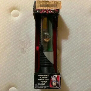 NEW RARE STAR WARS EPISODE 1 ANAKIN SKYWALKER COLLECTOR WATCH +LIGHTSABER CAS